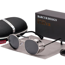 Load image into Gallery viewer, BARCUR Polarized Round Retro Sunglasses for Men and Women - petssportsandmore
