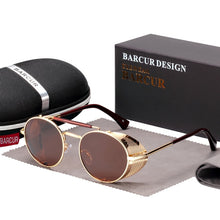 Load image into Gallery viewer, BARCUR Polarized Round Retro Sunglasses for Men and Women - petssportsandmore
