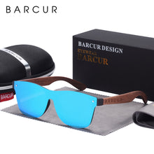 Load image into Gallery viewer, BARCUR Sunglasses Natural Black Walnut  for Men or Women Polarized UV400 - petssportsandmore
