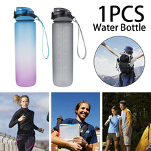 Load image into Gallery viewer, 1L Outdoor Sports Water Bottle With Time Marker - petssportsandmore
