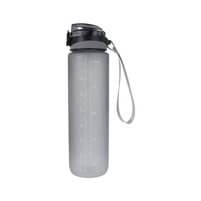 1L Outdoor Sports Water Bottle With Time Marker - petssportsandmore